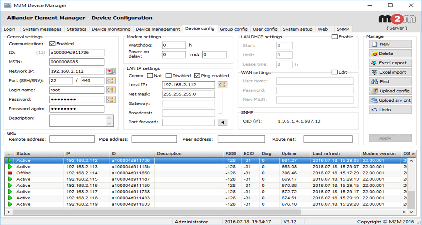 M2M Device Manager